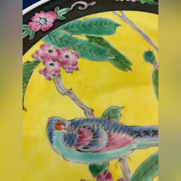 VintageJapanese Yamatoku Birds of Paradise Plate | Made in Japan | - Picture 3 of 7